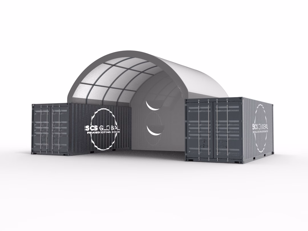 20FT Container Dome Shelter | Compact Weatherproof Shelter