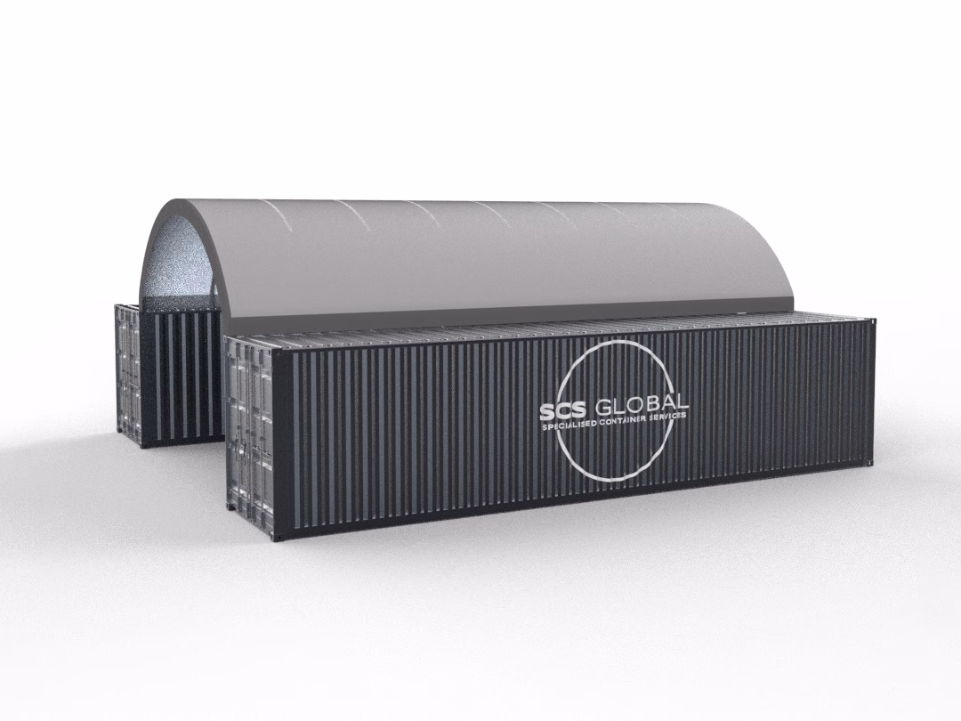 40ft Container Dome Shelter – Weatherproof PVC