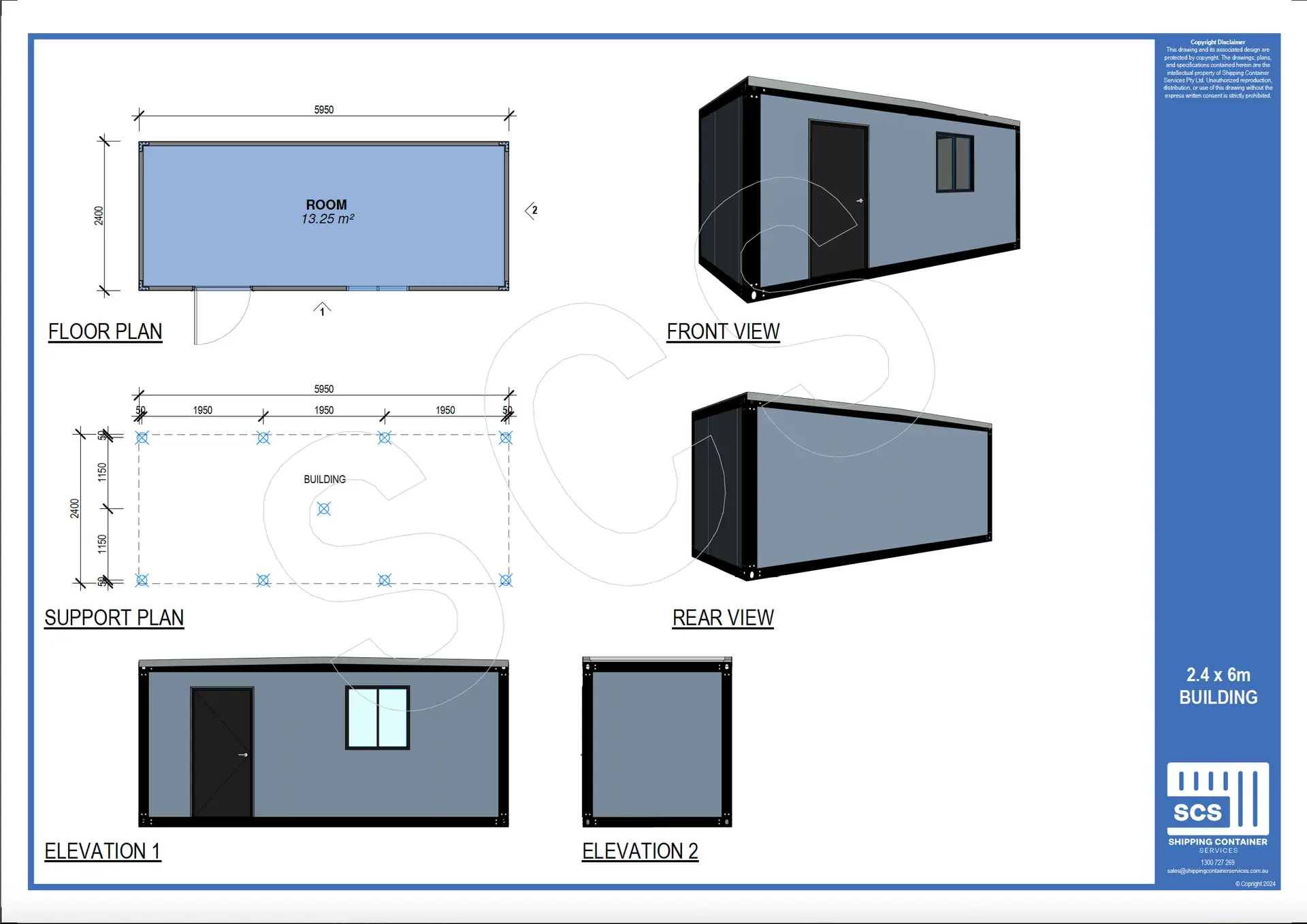 6m x 2.4m Site Office Portable Building – Efficient, Flexible, and Ready for Work - Image 5